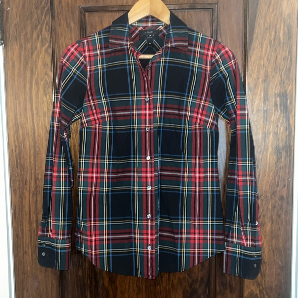 J. Crew Perfect Fit Plaid Button Down Shirt